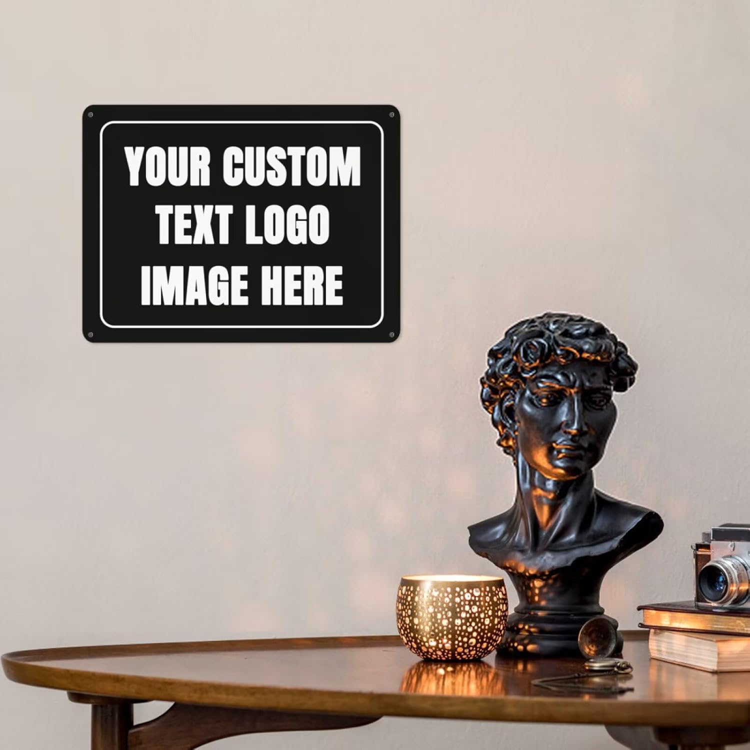 Home Office Or - Letrero personalizado Letrero de metal personalizado