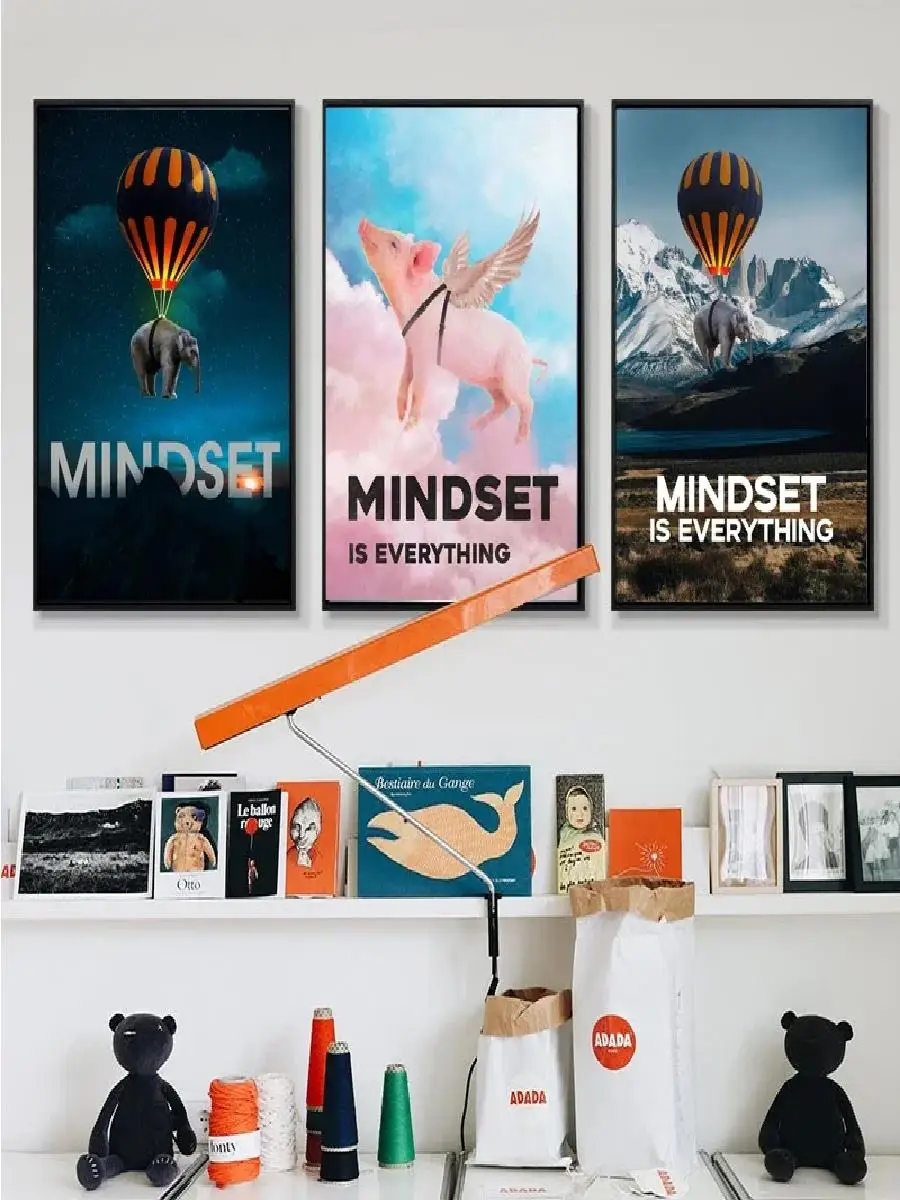 Cuadro en lienzo con citas mot - Home Office Room Inspiration reseña y precio