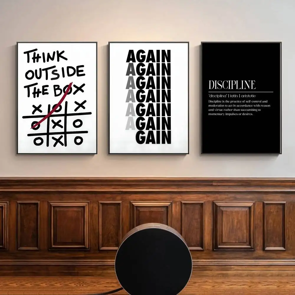 Arte de pared con texto inspir - Home Office Room Inspiration reseña y precio