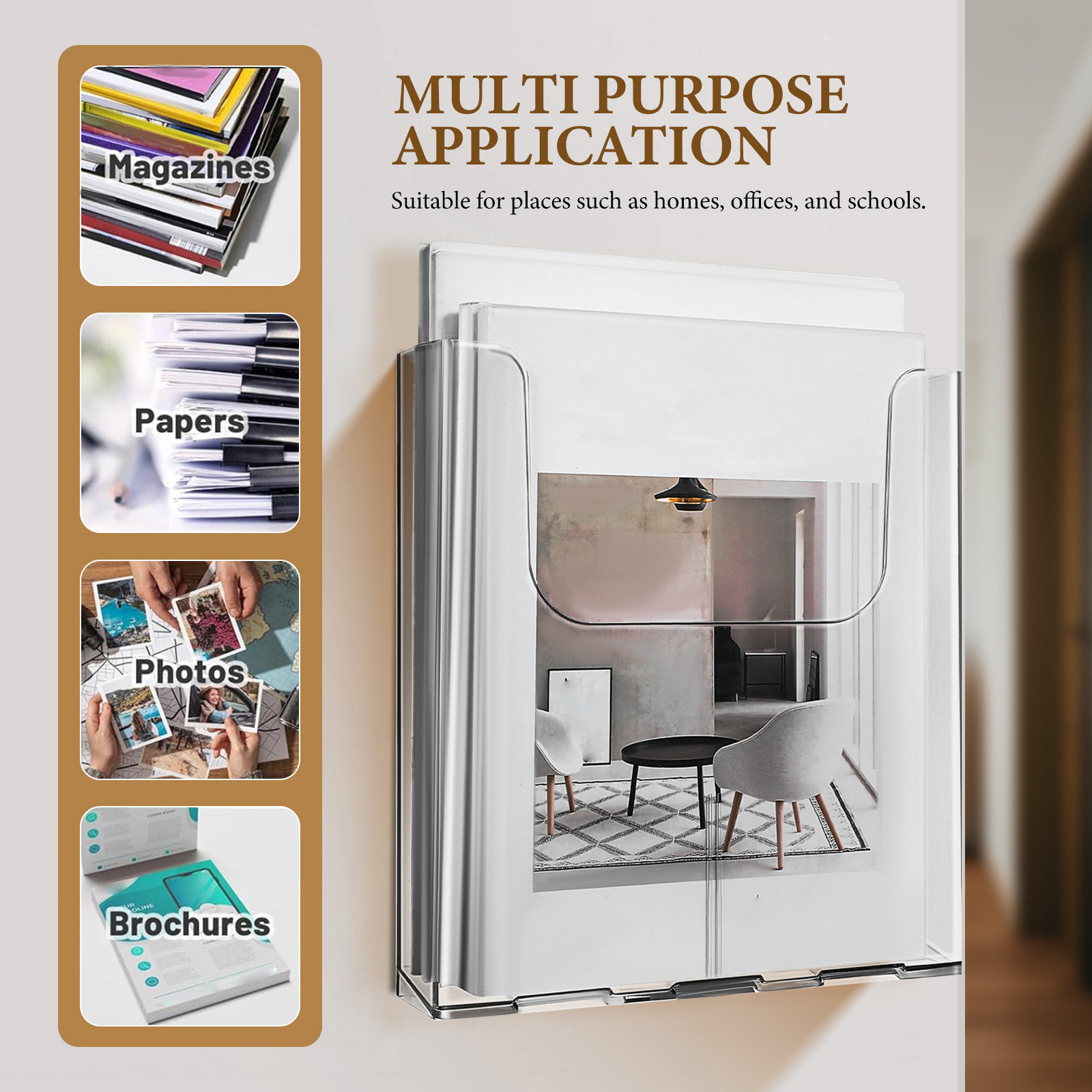 4 unidades de soporte de pared - Document Holder Stand reseña y precio