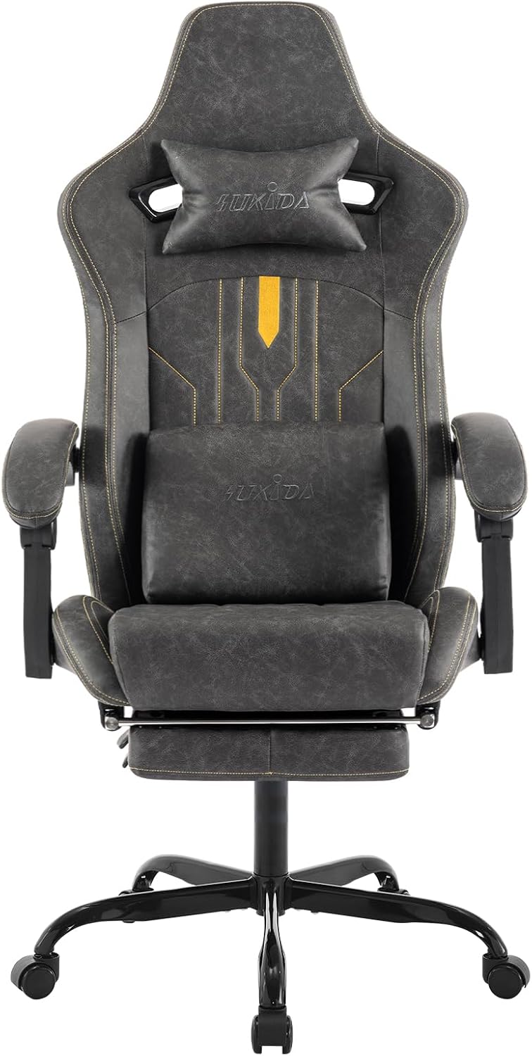 Silla de juego con reposapiés, - Ergonomic Office Chair reseña y precio