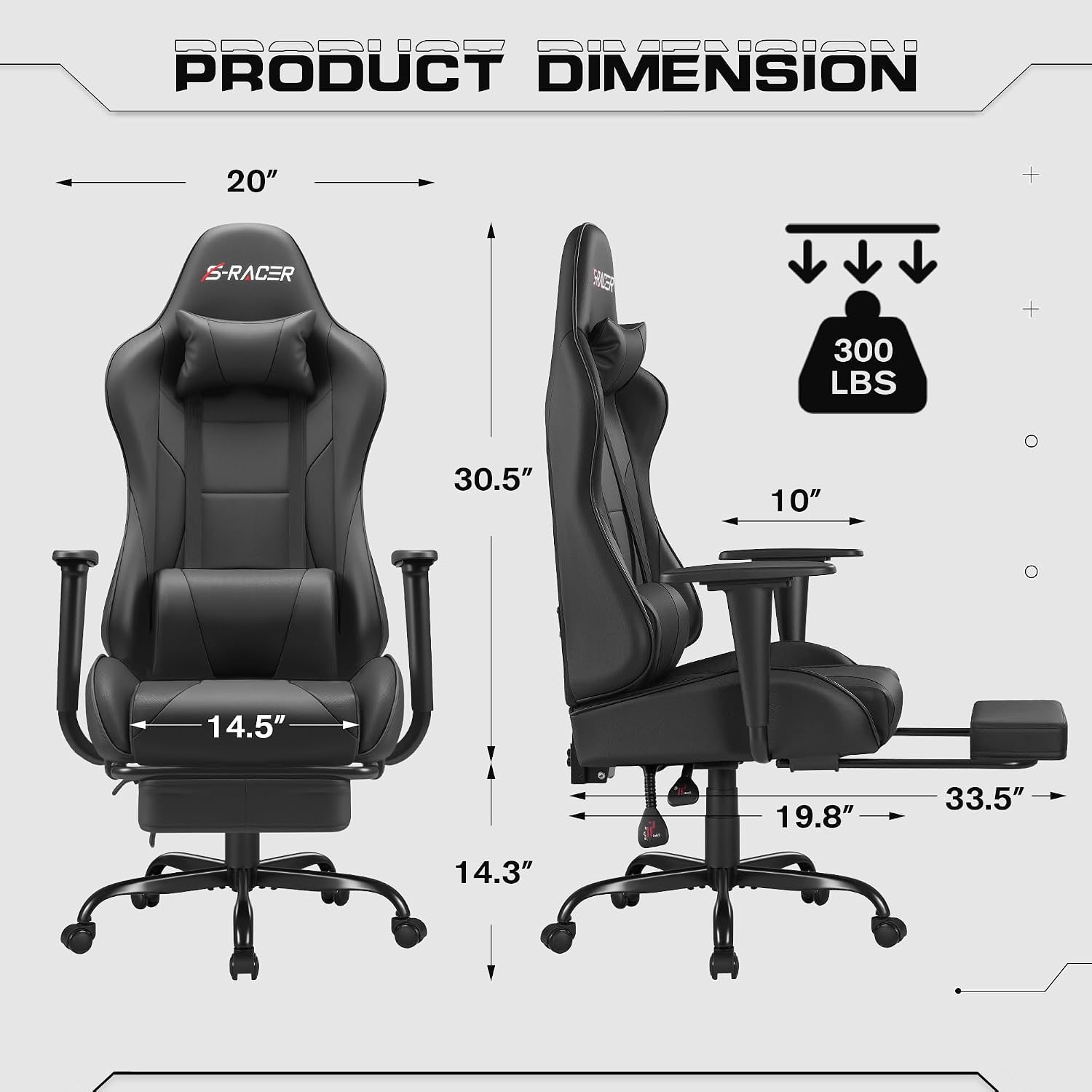 Silla ergonómica para videojue - Ergonomic Office Chair reseña y precio