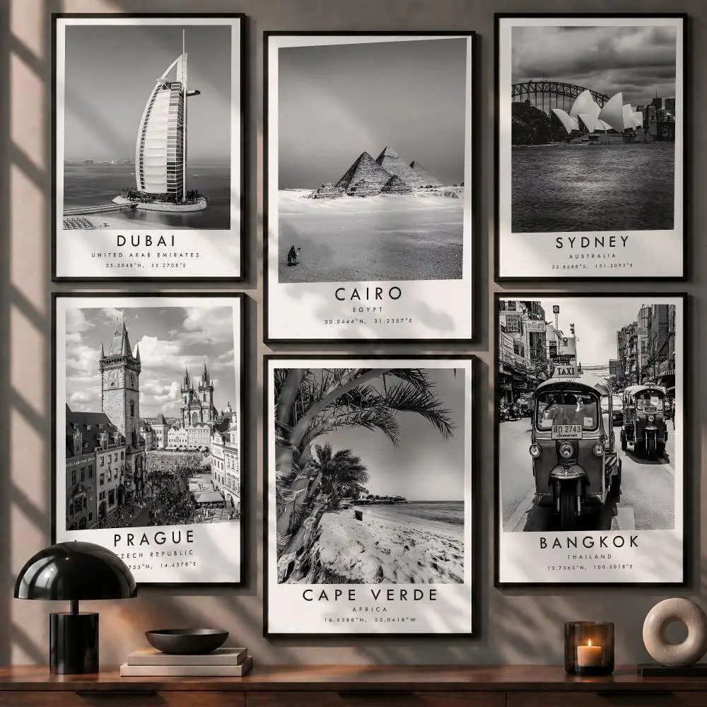 Póster de viajes a Dubái, Prag - Home Office Dubai reseña y precio